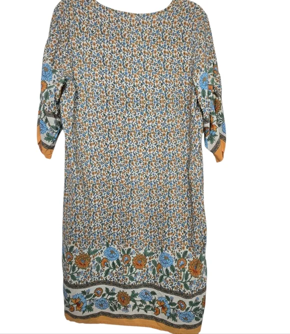 Halife Women's Bohemian Tassel Tie Neck Dress - Picture 3 of 6